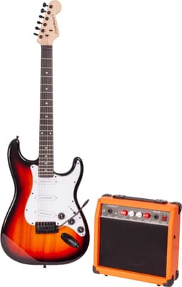 Madison vintage electrical guitar set, sunburst