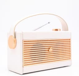 GPO Darcy Vintage Style Radio - Hvit & Gull