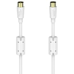 Hama koaksial flexislim antennekabel 90 dB (1,5 m/hvit)