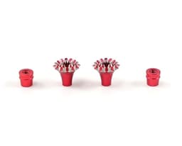 FrSky M4 Stick End Grande Lotus Red. 2-pack