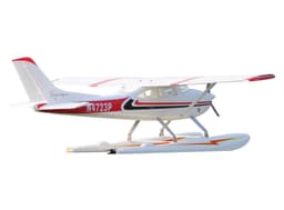 Top rc cessna 182 med flottører rød - 1500mm pnp