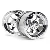 HPI-3117 6 Spoke Wheel Shiny Chrome