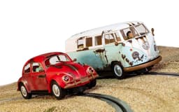 Scalextric rusty legends rides vw beetle/t1b