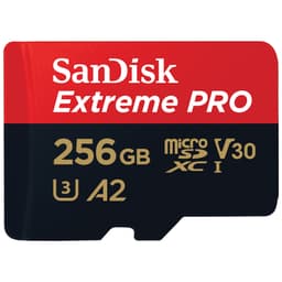 SanDisk MicroSDXC Extreme Pro 256 GB minneskort