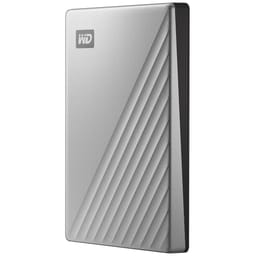 WD My Passport Ultra USB-C bærbar harddisk 1 TB (sølv)