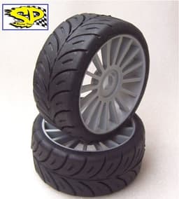 SP-Racing 1/8 Buggy Rallydekk på multispoke-felg