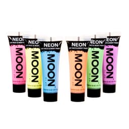 Uv pastel face- and bodypaint set