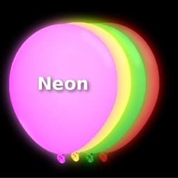 Neonfarvede uv balloner 100 stk. Mix
