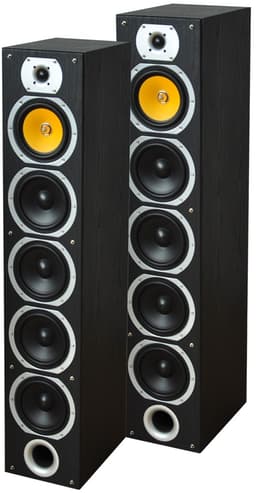 Hifi 4-vejs højttalersæt, 440w, sort