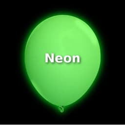 Neon grønne uv balloner 100 stk.