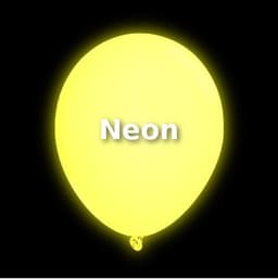 Neon gule uv balloner 100 stk.