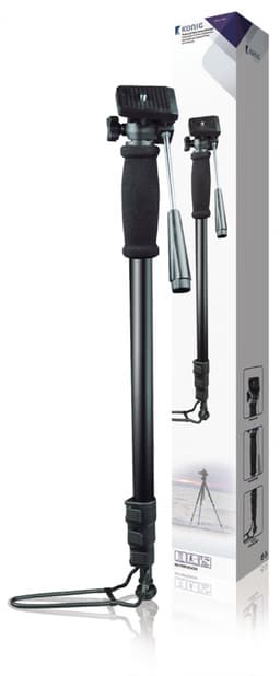 Kamera/video ét-fods stativ, 178 cm. Sort