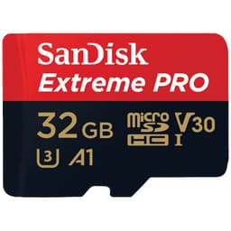 SanDisk Extreme PRO micro SDHC 32 GB minnekort med SD-adapter