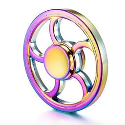 Fidget Spinner - Metal Rainbow Wheel