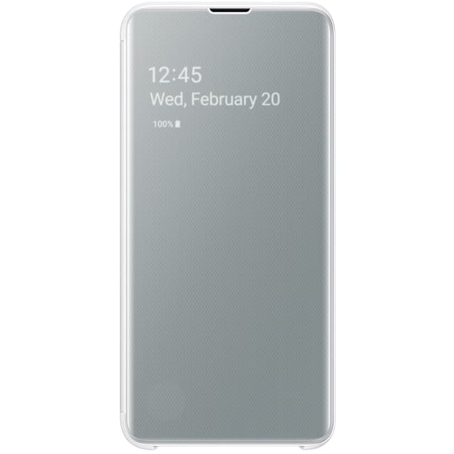 Samsung Galaxy S10e Clear View fodral (vit)