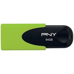 PNY Attache 4 USB 2.0 USB-stik 64 GB (sort/grøn)