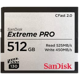 SanDisk CF 2.0 Extreme Pro 512 GB-minneskort