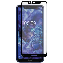 Panzer Full-Fit Nokia 5.1 Plus skjermbeskytter (sort)