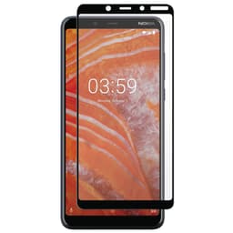 Panzer Full-Fit Nokia 3.1 Plus skärmskydd (svart)