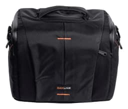 Camera shoulderbag 250x210x170, black/orange