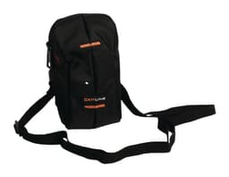 Kompakti kameralaukku 70x120x35, musta/ oranssi