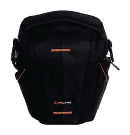 Camera sheath bag 128x133x70, black/orange