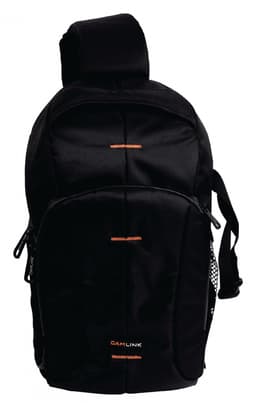 Kamera taske 200x330x125, sort/orange