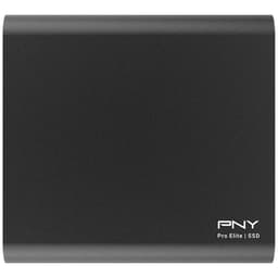 PNY Pro Elite bærbar SSD, 1 TB (sort)