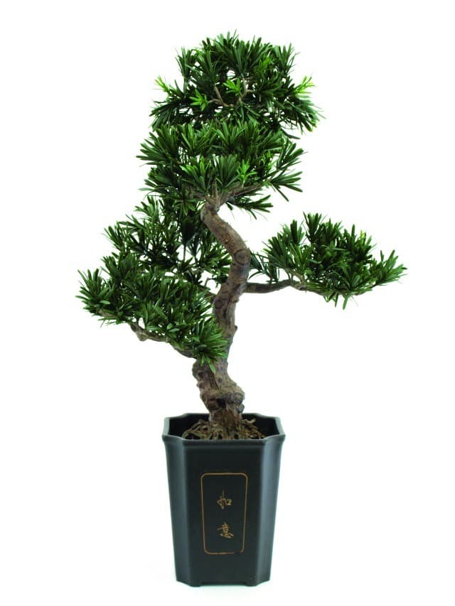 Kunstig Bonsai podocarpus, 80 cm.