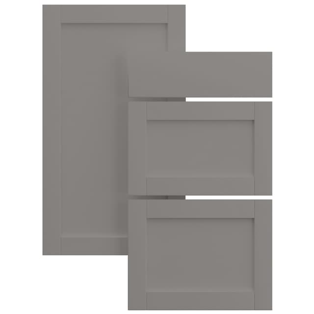 Epoq Shaker Steel Grey lådfront till köket 60x13