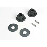 TRX-4896 Pulleys, 15-groove (front/ rear) (2)/flan