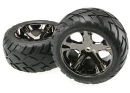 TRX-3773A Tires & wheels, assembled, glued Rear