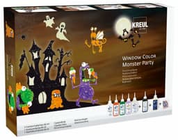 Vinduesmaling - monster party