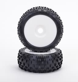 Schumacher Stagger Rib 1/8 Yellow - 1 par på felg