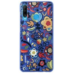 Huawei P30 Lite TPU fodral (blomma/blå)