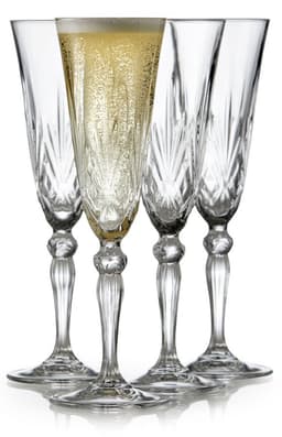 Lyngby champagneglass melodia 16cl 4 stk krystall