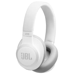 JBL LIVE 650BT trådløse around-ear hodetelefoner (hvit)