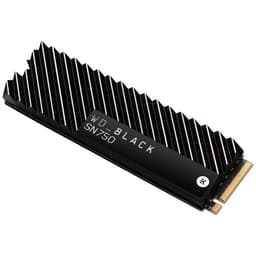 WD Black SN750 med inbyggd kylfläns NVMe SSD 500 GB