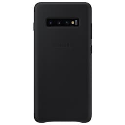 Samsung Galaxy S10 Plus nahkainen suojakuori (musta)