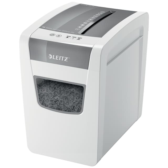 Leitz IQ Slim Home Office P4 makulator med krysskutting