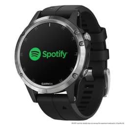Garmin Fenix 5 Plus urheilukello (musta/hopea)