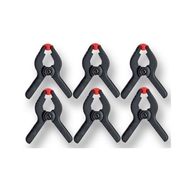 Mini fjørklemmer - 60mm - 6stk