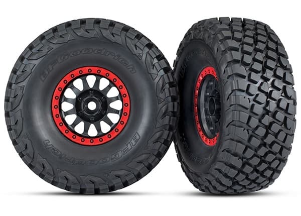 Trx-8474 tires & wheels baja kr3/method racing(2)