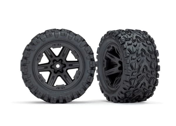 TRX-6773 Dæk og hjul Talon Extreme / RXT Black
