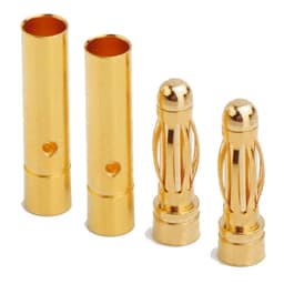 Amass 3.0 mm guldstik - 2 par