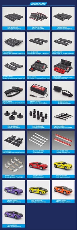 JW201001 Straight Track 2pcs