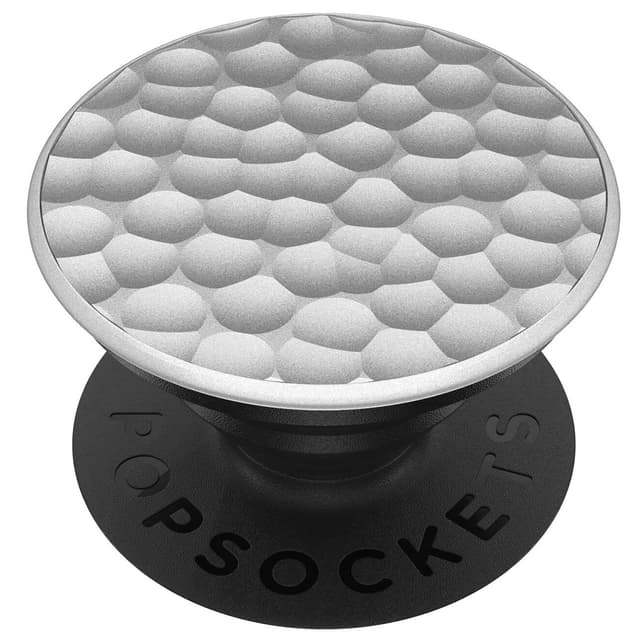 Popsockets grep til mobile enheter (hammered metal silver)