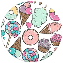 PopSockets PopTop utskiftbar topp til mobilgrep (Sugar Rush)