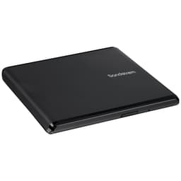 Sandstrøm ekstern USB Slim DVD/CD optisk drev (sort)