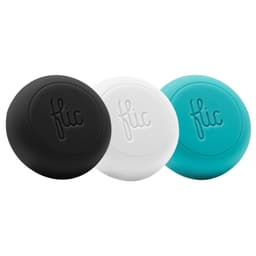 Flic button (3-pakke sort, hvid, turkis)